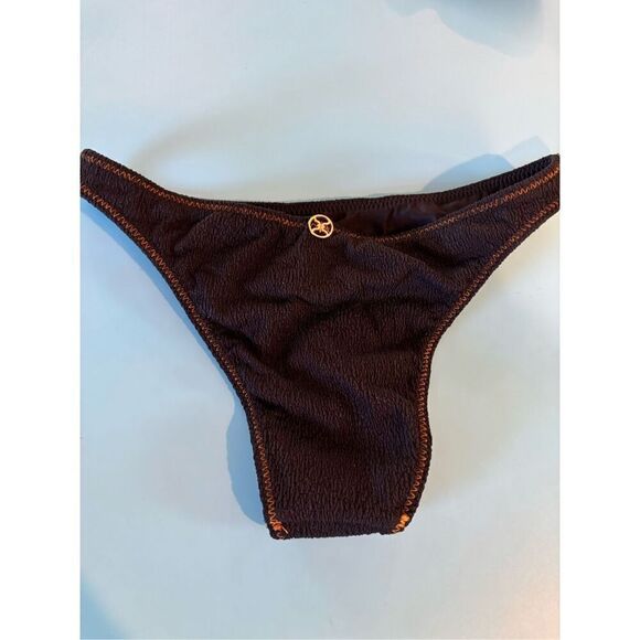 NWT Vix Paula Hermanny Firenze block print black/tan/white bikini XS/M - Picture 9 of 11